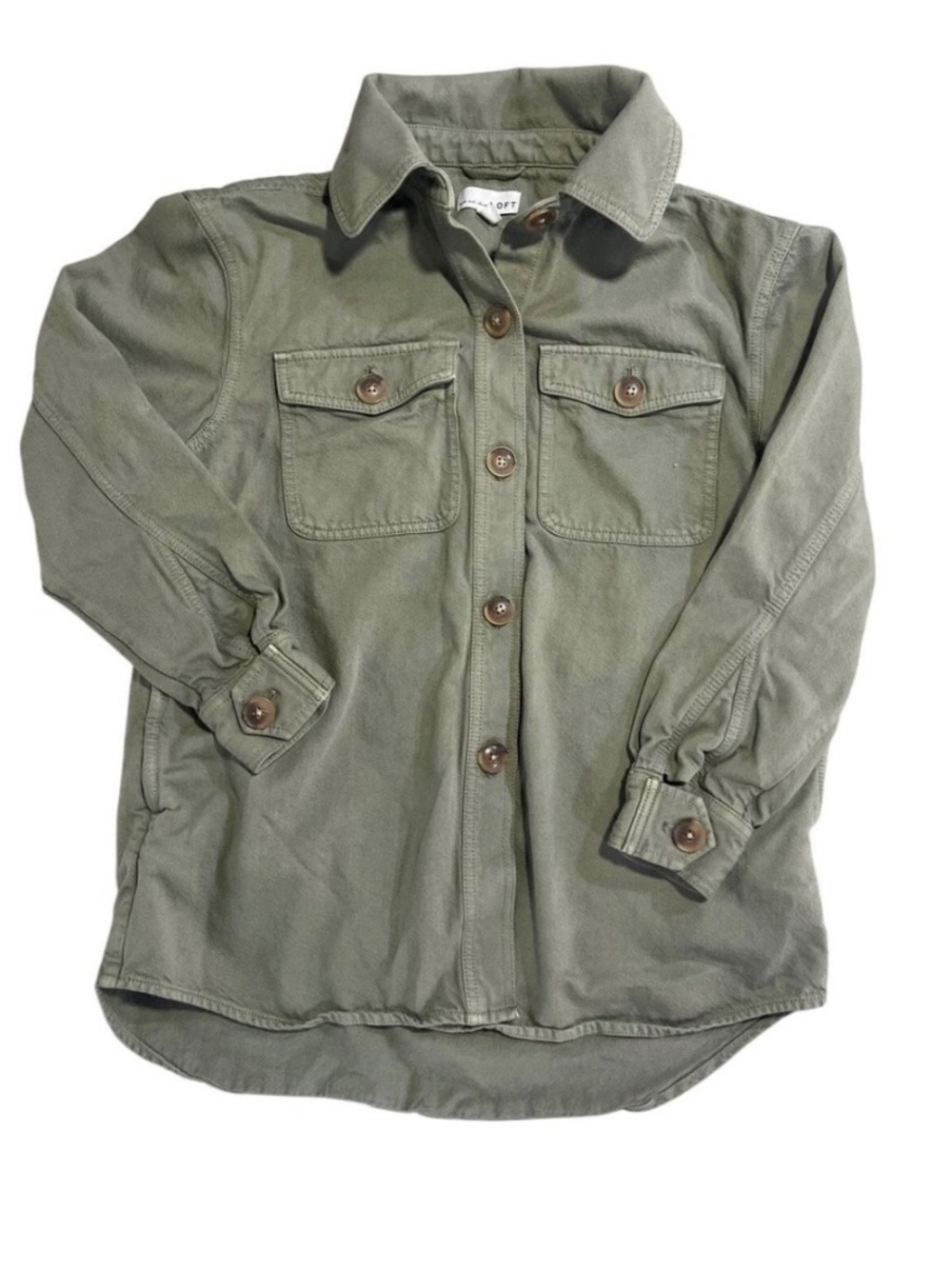 Loft Green Button up shacket